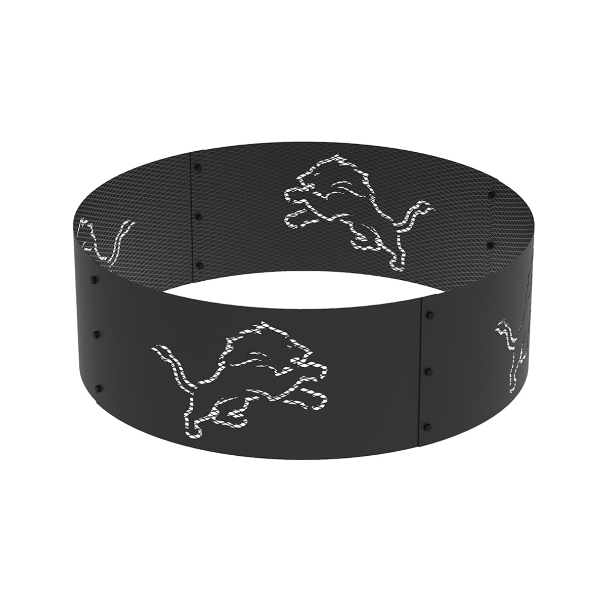 Detroit Lions 36 in. x 12 in. High Decorative Steel Fire Ring